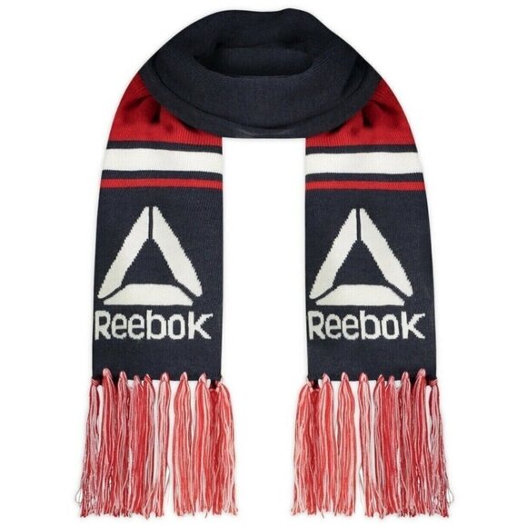 Reebok Rally Scarf, Red White Blue with Logo - NWT - Picture 1 of 1